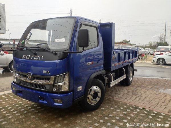 【普通新闻】福田瑞沃-福田金刚s1单排柴油自卸蓝色车型展示_岳阳铭运