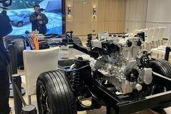 增程器小创新全球首创增程皮卡 长安猎手实车看起来还是有气势