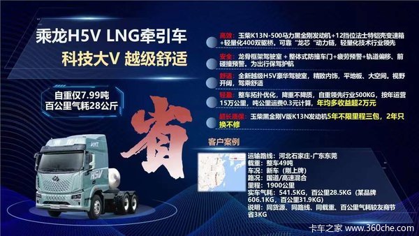 气领山河 轻盈创富，乘龙LNG更轻更省更好