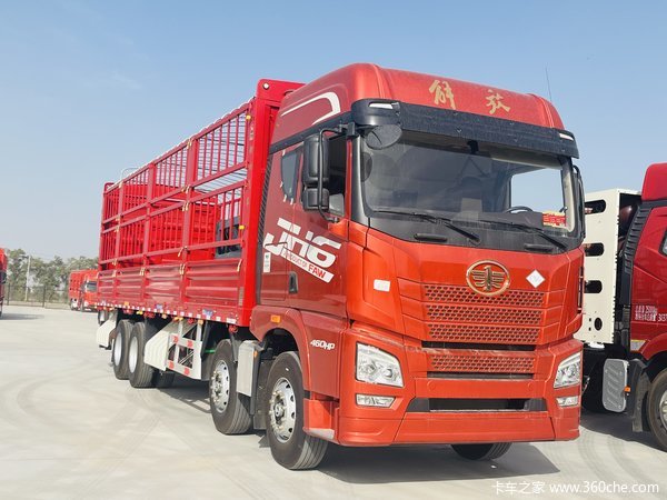 昌吉联强解放JH6 9.6米高栏载货车 国六现车 本月优惠促销