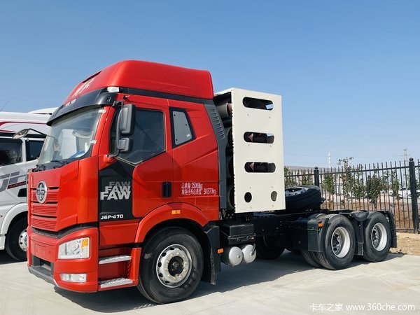 昌吉联强j解放J6P470CNG牵引车 国六新车 本月优惠促销