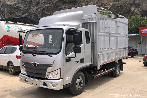 福田 时代领航大G 172马力 3.83米排半仓栅式轻卡(BJ5