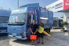 恭喜张老板 金时吉日喜提蓝擎·悦EH Pro电动载货车