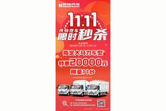 双11庆铃大马力车型限量11台钜惠20000元