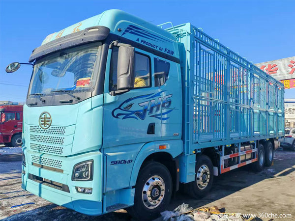 现车出售，解放JH6 580马力前四后八 9米6 载货车