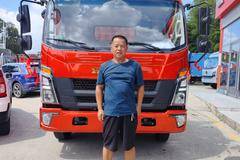 恭喜曾老板喜提新车！豪沃悍将潍柴发动机170马力仓栅运输车一台