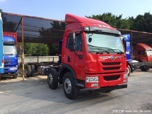 新车促销 佛山解放龙v载货底盘售19.8万