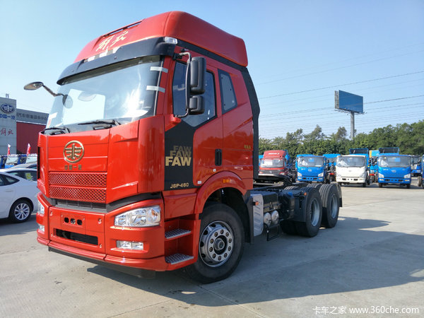 一汽解放 j6p重卡 领航版 460马力 6x4 轻量化牵引车(ca4250p66k24t1a