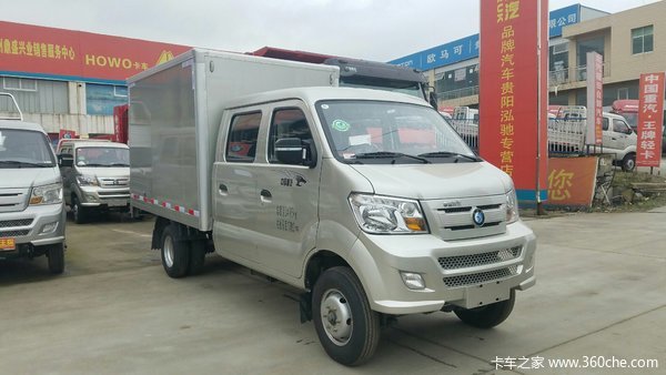新车促销 贵阳W1双排载货车现售5.38万