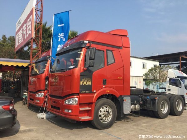 新车促销 佛山解放J6P牵引车现售36万元