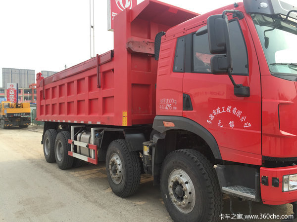 天V8×4自卸车今天交车