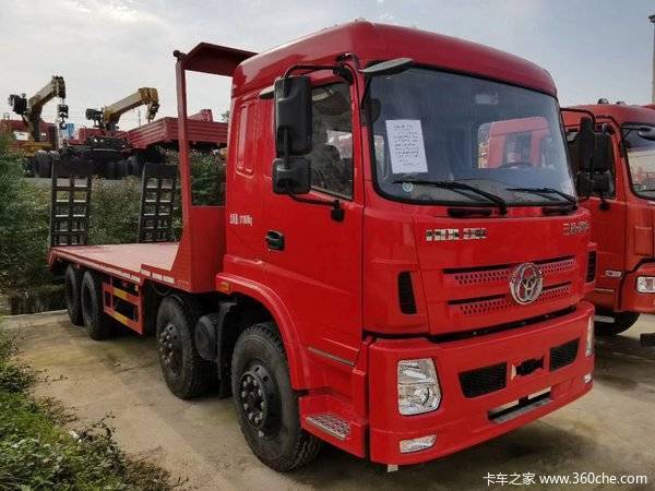 三环十通平板运输车 强劲动力配短轴距