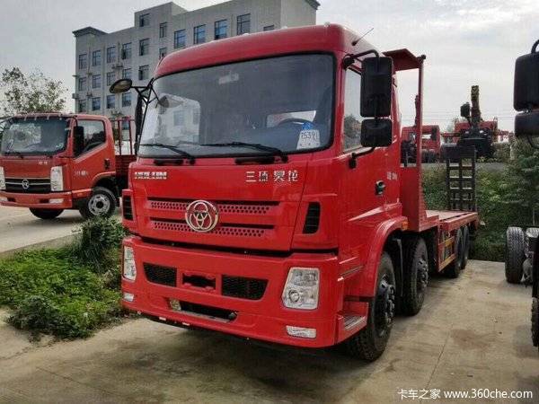 三环十通平板运输车 强劲动力配短轴距