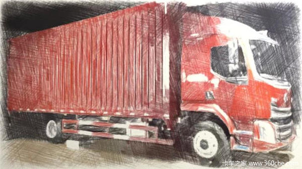 素描版乘龙大家族,感谢老司机慷慨赠画_武汉龙勃汽车销售服务优惠促销