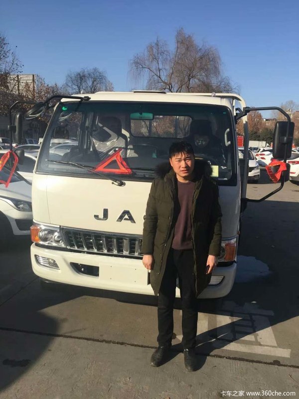 贺赵师傅喜购江淮骏铃
