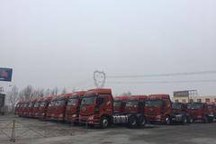 解放J6P350马力8*4载货车到院