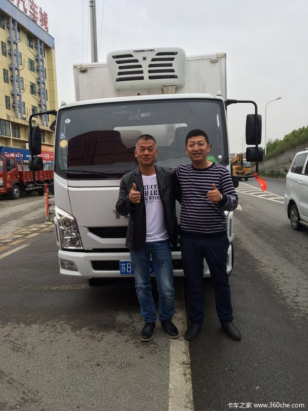 超越冷藏车 恭喜沙老板金日喜提爱车