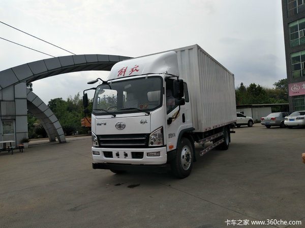 8米排半厢式载货车(ca5100xxyp40k2l5e5