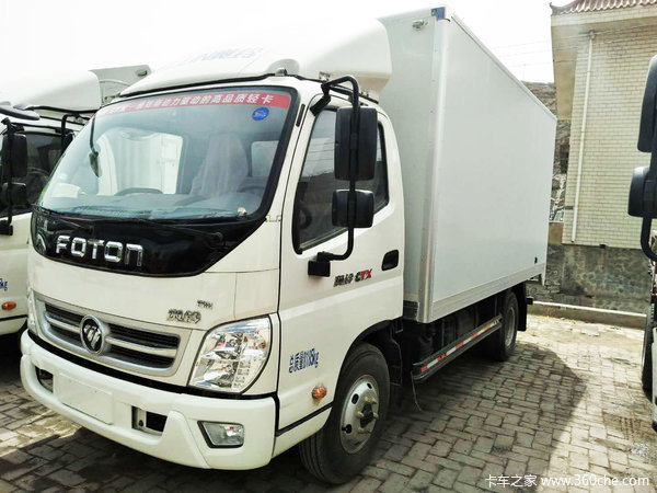 甘肃兰州福田奥铃4.2米厢车轻卡货车