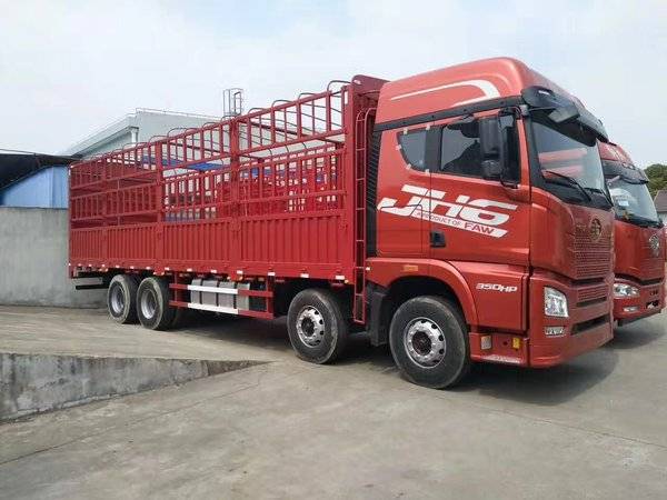 JH6载货车350马力上路33万