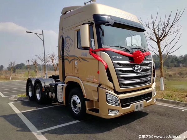 降价促销 车型名称 四川现代 xcient创虎重卡 520马力 6x4牵引车 车型