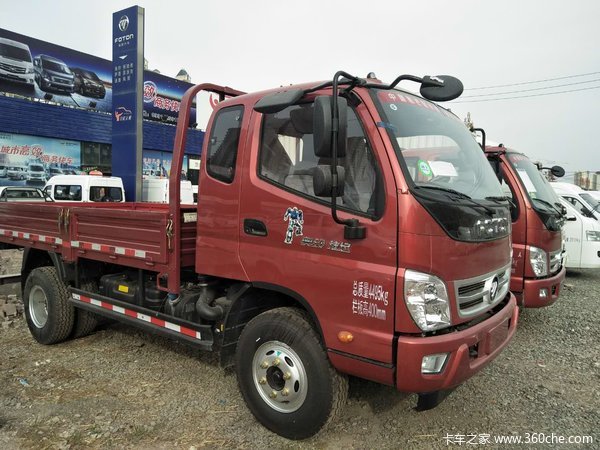 甘肃兰州福田奥铃捷运4.2米栏板轻卡