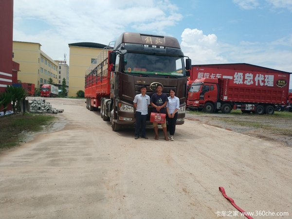 恭祝黎老闆喜提解放愛車賺大錢_玉林長久汽車優惠促銷_卡車之家