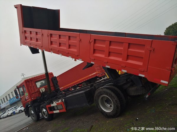 东风特商前四后四7.6米平板自卸直降3仟
