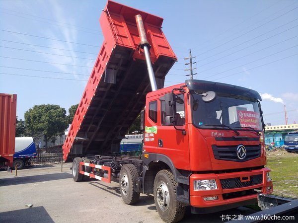 东风特商前四后四7.6米平板自卸直降3仟