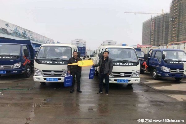 交车2台 赣州瑞沃E3自卸车成功交付
