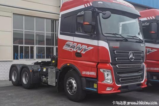 新车到店邯郸三一重卡牵引车 抢先观看