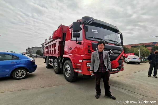 现场交车1台 吉安轩德X6自卸车交付客户