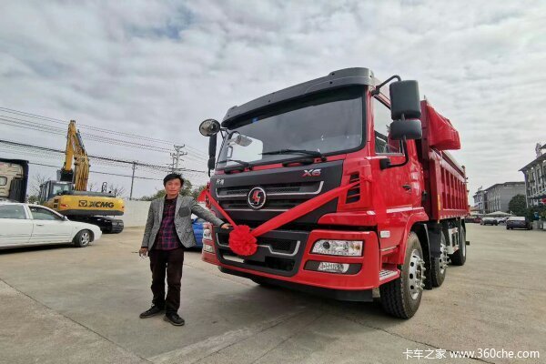 现场交车1台 吉安轩德X6自卸车交付客户