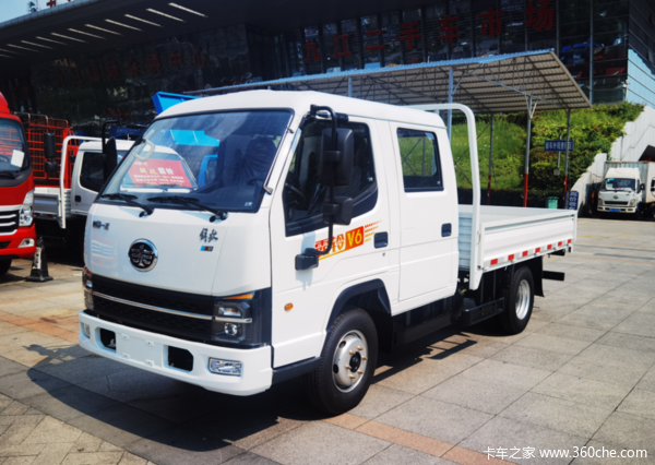 穿街走巷,创业摆摊能手,一汽红塔解放霸铃v6双排轻卡!