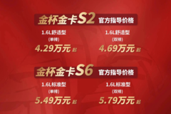 限时金喜！金杯金卡S6&S2万元补贴发放中(1)