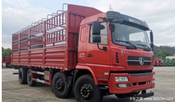 航天万山 WS 270马力 8X2 9.6米仓栅式载货车优惠促销