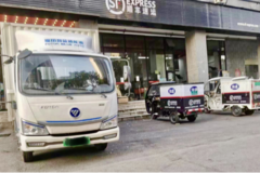 助力长沙快递运输用户高效配送 奥铃智蓝纯电轻卡大获好评