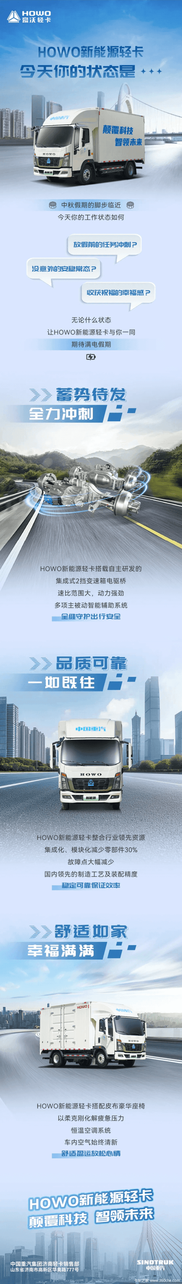 HOWO新能源轻卡 今天你的状态是?
