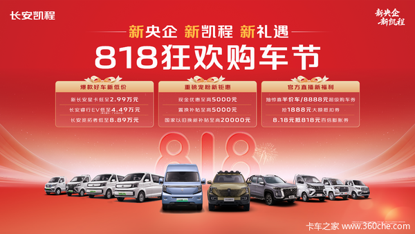 新央企礼遇不停 818狂欢购车节福利开抢