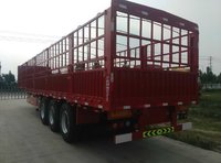 兰考平安13米2.55宽(轻量化)高低板仓栏半挂车仓栅式半挂车图片
