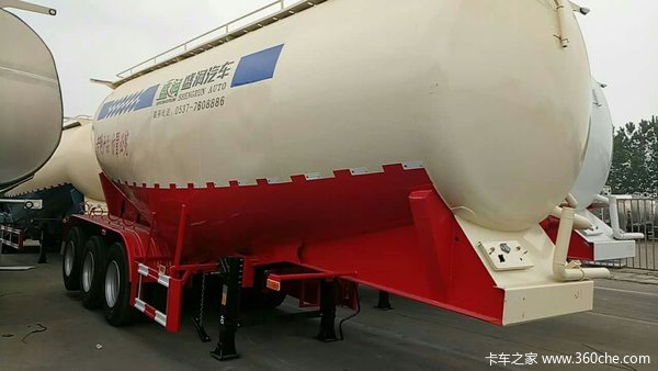 35-45立方现车粉粒物料运输半挂车图片
