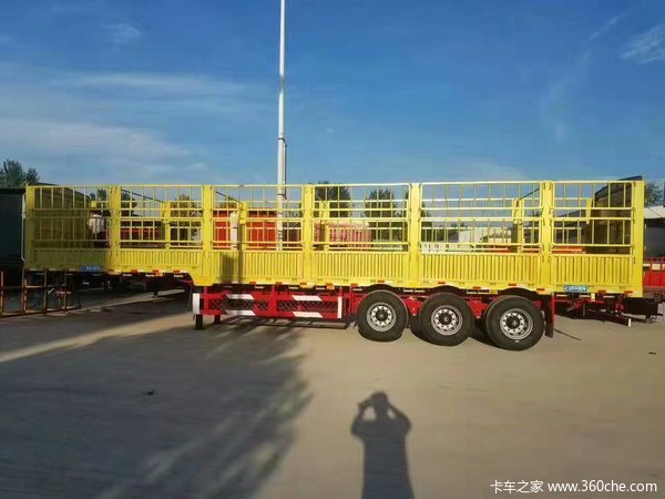 轻型花篮半挂车仓栅式半挂车图片