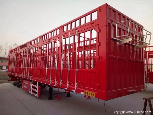 苍栏式半挂仓栅式半挂车图片