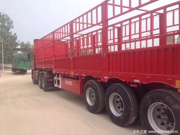 苍栏式半挂仓栅式半挂车图片