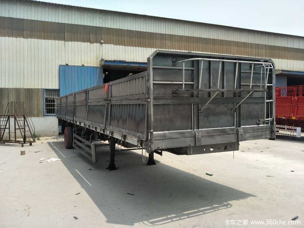 东旭挂车13米标车侧翻自卸半挂车图片