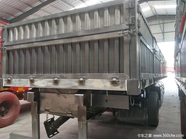 东旭挂车13米标车侧翻自卸半挂车图片