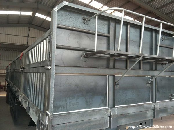 东旭挂车13米标车侧翻自卸半挂车图片