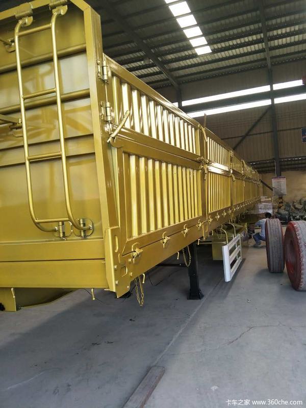 东旭13米标车侧翻自卸半挂车图片