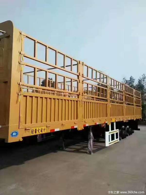 山东梁山交通设备13米花栏直销仓栅式半挂车图片