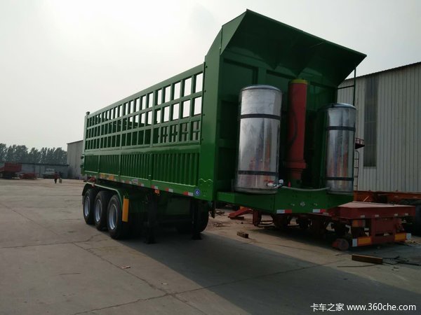 轻量化后翻自卸半挂车自卸半挂车图片